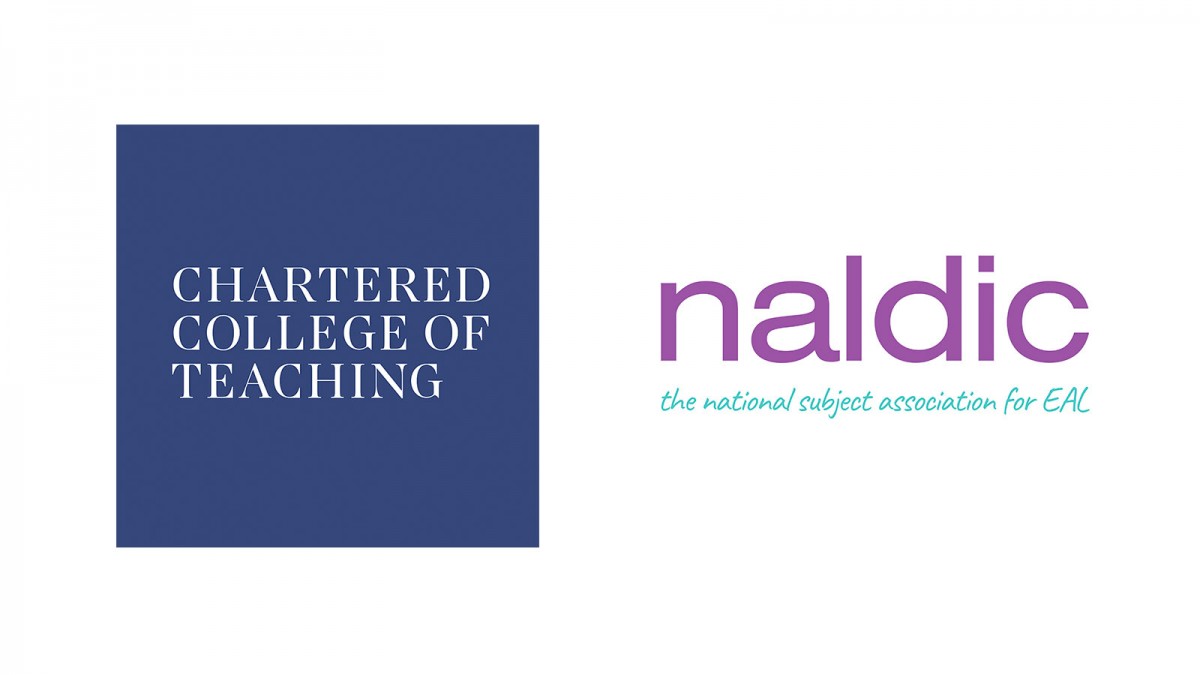 Chartered College of Teaching and NALDIC logos