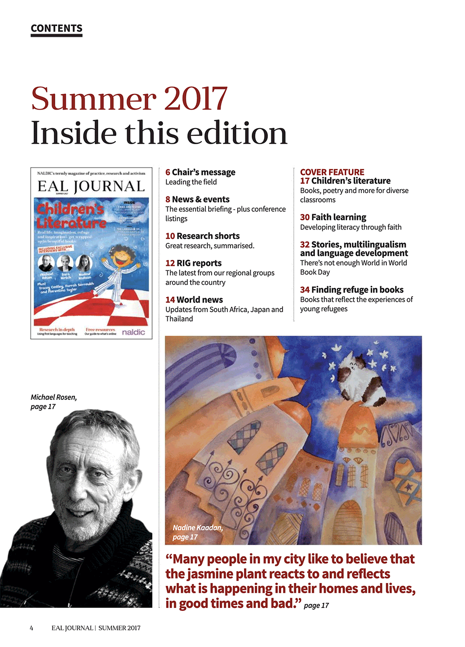 Issue contents page